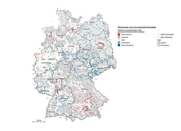 Kleinstädte in Deutschland: Sie wachsen und schrumpfen, vor allem nehmen sie aber im deutschen Siedlungssystem eine wichtige Rolle als Versorgungs-, Kommunikations- und Stabilitätsanker für ihr Umfeld ein.