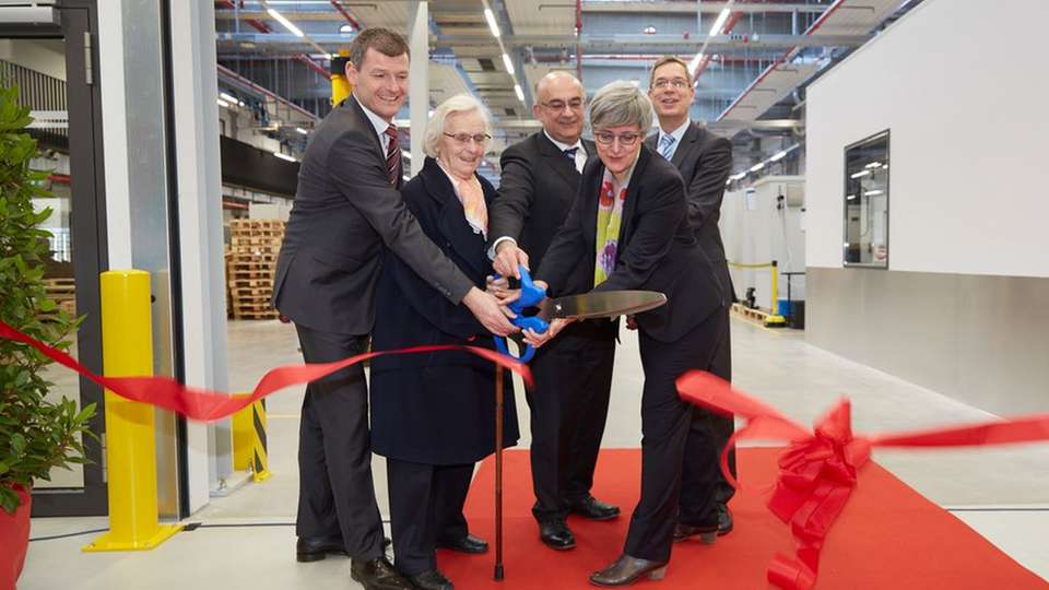 V.l.n.r.: Bürgermeister Michael Schlegel, Reute, Gisela Sick, Dr. Robert Bauer, Silke Krebs Ministerin im Staatsministerium Baden-Württemberg, Hanno Hurth, Landrat Landkreis Emmendingen