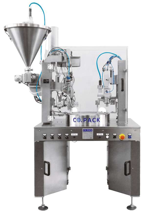 In dieser Füllmaschine dosieren Prozessventile VZQA sogar Mikrokugeln aus Glas, zugleich mit Nagellack. Trotz der abrasiven Eigenschaften des Materials arbeitet die Maschine präzise, ohne dass es zu Verstopfungen kommt.