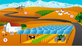 Agrar trifft PV: Konzept einer Agro-PV-Anlage