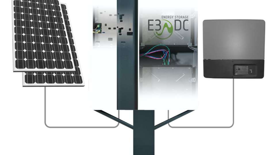 Der Nachrüstspeicher von E3/DC ist ein Stringspeicher, der direkt am Solarmodul hängt. 