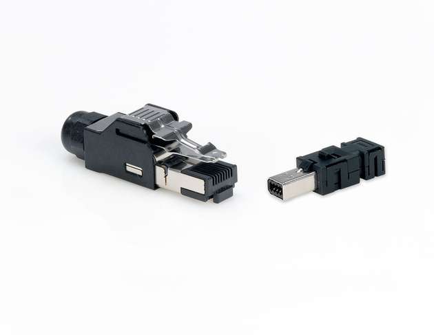 Die industriellen Mini-I/O-Lösungen von TE sparen bis zu 75 Prozent Platz im Vergleich zu konventionellen RJ45-Steckverbindungen.