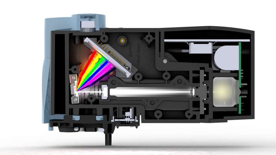 Der Sensor-Cube für die SAK-Bestimmung mit dem Online-Analyse-System von Bürkert liefert einen wichtigen Analyse-Parameter für die Wasseraufbereitung