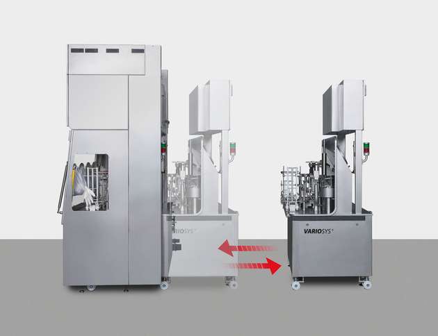 Schnell umrüstbar: Passgenaue Produktionsmodule werden mit einem kompakten Isolatorsystem verbunden und abgedichtet. 