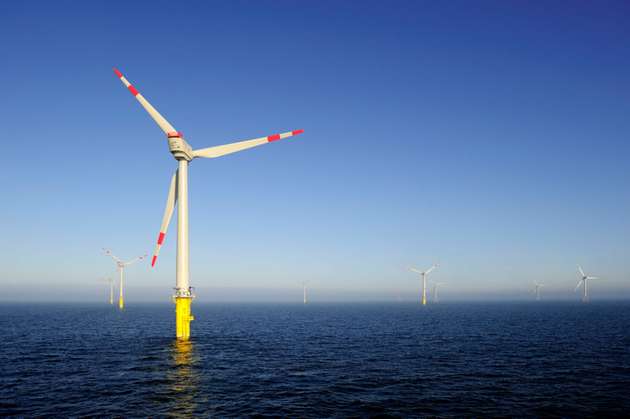 Der Windpark alpha ventus erzeugte 242 Gigawattstunden klimafreundliche Energie im Jahr 2015.