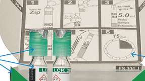 Die Verpackung der LCK-Küvetten-Testsysteme liefert dem Anwender alle relevanten Informationen. 