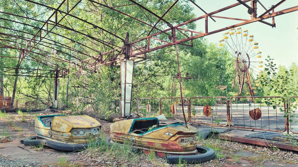 Bilder wie diese gingen um die Welt: Der verlassene Vernügungspark von Pripyat in der Nähe der Katastrophenstätte.