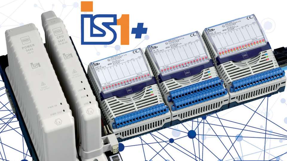 Ethernet-Anbindung mit Remote I/O-System IS1+ in Zone 1.