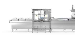 Das Handhabungsmodul H 052 von Multivac kann flexibel an unterschiedliche Produkte und fertige Packungen mit einem Gewicht von bis zu vier Kilogramm angepasst werden. Es automatisiert platzsparend das Beladen, Entnehmen und Vereinzeln in Tiefziehverpackungslinien.