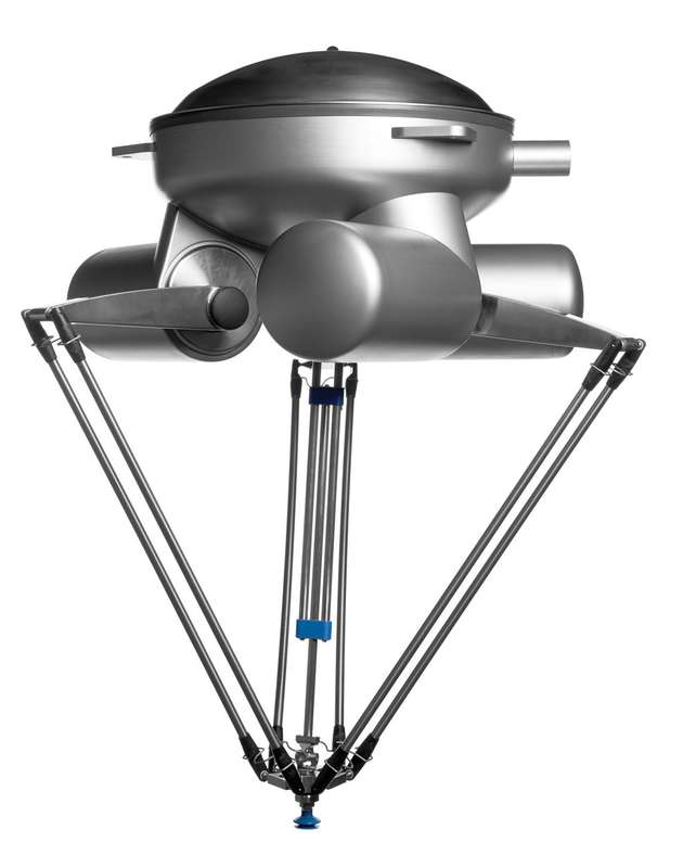 Mit Servoantrieben ausgestattet, eignen sich die Delta-Roboter insbesondere für typische 3-Achs-Top-Loading-Verpackungsanlagen und die Push-Fit-Montage.