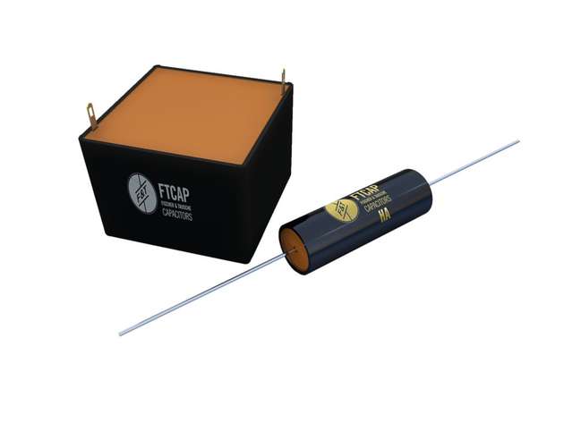 FTCAP zeigt auf der Messe zwei neue Produkte: axiale kubische Elektrolytkondensatoren zur besseren Wärmeableitung und spezielle Film-/Folienkondensatoren für Hochspannungsanwendungen mit bis zu 120 KVDC.