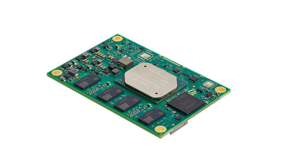 Das kompakte Modul TQMxE39M für Real-Time-Anwendungen.