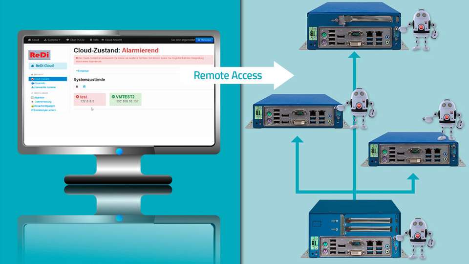 Die Systemüberwachung über das Remote Diagnostic Tool ReDi 1 von MSC Technologies umfasst zahlreiche Performance-revelante Parameter.