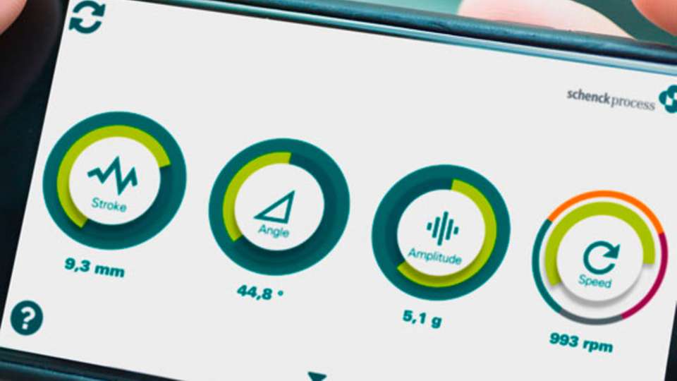 Die App Vibe2Know von Schenck ermöglicht die unkomplizierte Messung der Schwingmaschinen-Performance per Smartphone.