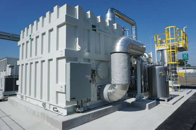 Ein Brennstoffzellenmodul der FCES erbringt eine elektrische Leistung von 1,4 MW.