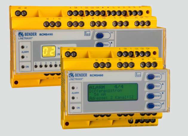 Bender bietet mit dem Linetraxx RCMS ein mehrkanaliges Wechsel-, puls- und allstromsensitives Differenzstrom-Überwachungsgerät für geerdete AC-, DC- und AC/DC-Systeme (TN- und TT-Systeme).