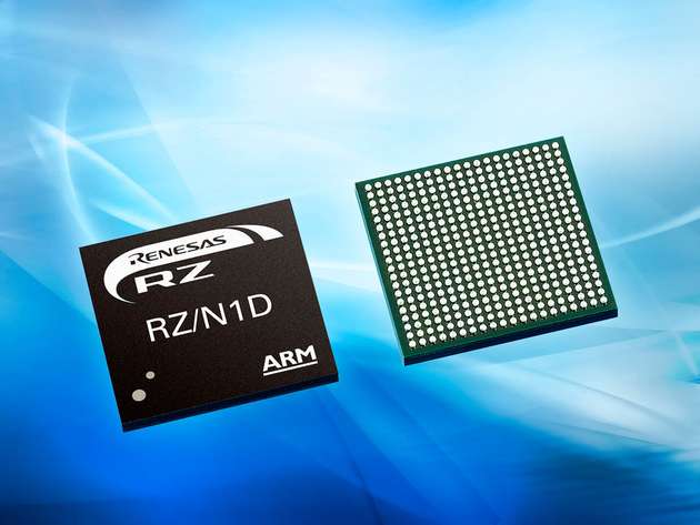 Renesas bringt 2017 mit der neuen RZ/N1 Familie drei Chips auf den Markt: Die Dual-Core-Lösung RZ/N1D mit zwei ARM Cortex-A7 CPUs sowie den kleineren RZ/N1S mit einem Core. Der kleinste Chip RZ/N1L wird ohne separaten Applikationsblock mit der in der R-IN Engine befindlichen ARM Cortex-M3 CPU geliefert.