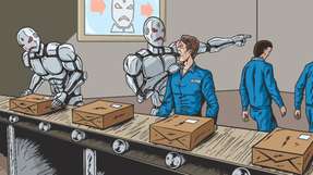 Roboter, die Menschen vom Arbeitsmarkt verdrängen? Die IFR setzt dem eine positivere Zukunftsvision entgegen.