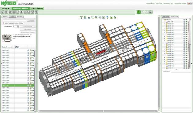 Schaltanlagenbauer können mit nur einem Tool externe Daten einlesen, die Klemmleiste ohne vorherige Definition online konfigurieren, automatisch prüfen, dokumentieren und beschriften.