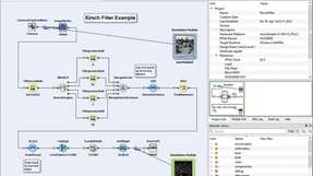 Erstellen von Bildverarbeitungs-Anwendungen und Datensignalen über grafische Datenflussmodelle.