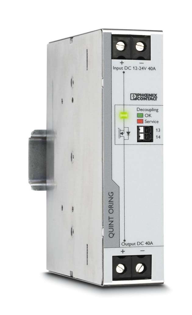 Das Quint S-Oring-Redundanzmodul hält Temperaturen von -40 bis 70 °C stand. 