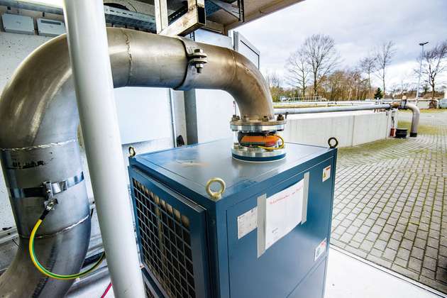 Das Turbogebläse von Aerzen versorgt in Emsbüren die komplette Belebung.