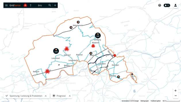 Über App oder Browser lassen sich sämtliche Anlagen überwachen, die Energiedaten visualisieren und im Bedarfsfall übersteuern.