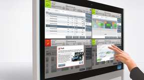 Auch große Displaydiagonalen lassen sich mithilfe des neuen Rahmensystems in Schutzart IP65 realisieren.