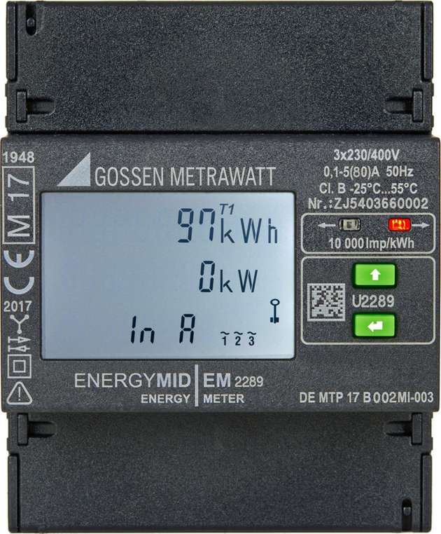 Der kompakte Energymid von Gossen Metrawatt ist in zwei Versionen zur Direktmessung ohne Strom- und Spannungswandler erhältlich.