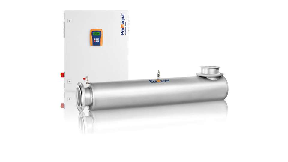Die UV-Anlage Dulcodes LP zur UV-Desinfektion für einen maximalen Wasserdurchfluss von 523 m3/h verbraucht wenig Energie. 