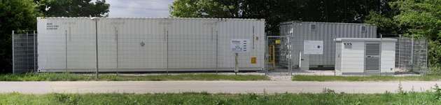 Vom Standort in Garching aus unterstützt der Regelenergiespeicher das europäische Stromnetz.