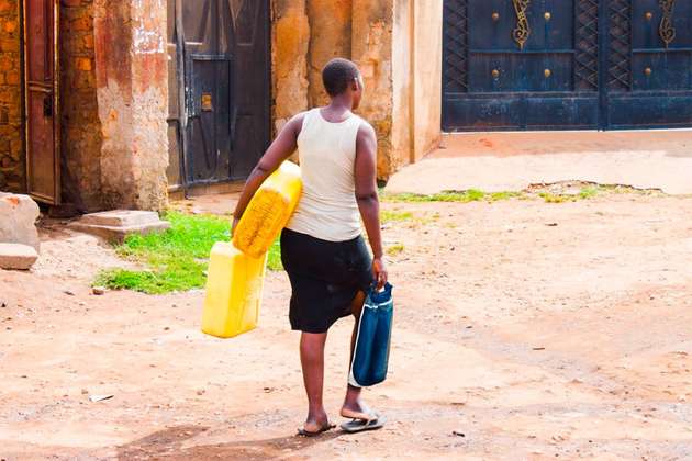 Der Solarsack im Einsatz in Uganda