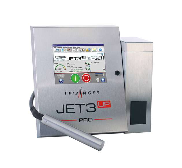 Der Continuous Inkjet-Drucker Jet3up Pro mit IP65 ist auch für staubige und nasse Produktionsumgebungen geeignet.