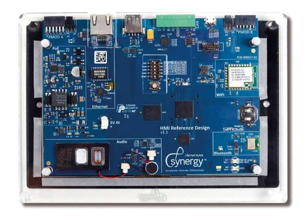 Renesas Synergy Produktbeispiel PE-HMI1 für HMI-Schnittstellendesigns