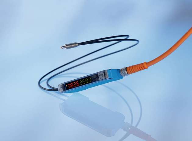 Der Lichtleiter-Sensor WLL180T eignet sich zur Doppellagenerkennung von Separatoren.