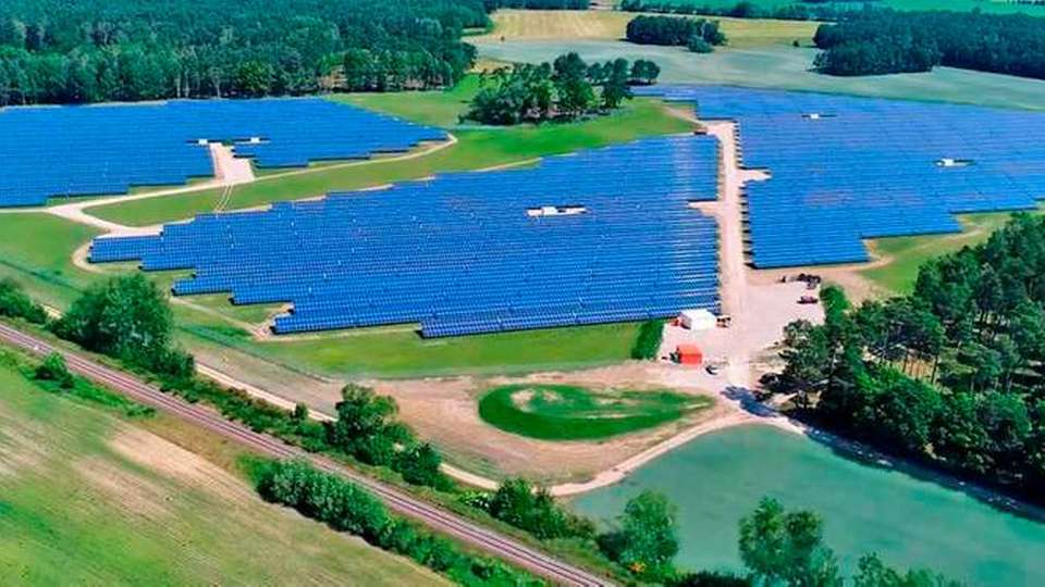  Solaranlage der SpreeGas in Frauendorf, Landkreis Spree-Neiße
.