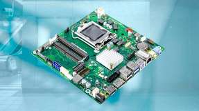 Thin Mini-ITX Mainboard für den Dauerbetrieb Das Mainboard im Thin Mini-ITX Formfaktor ist für den 24/7-Dauerbetrieb bei Temperaturen von bis zu 50 °C ausgelegt.