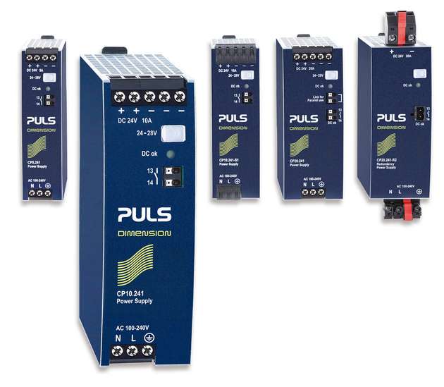 Puls gibt für alle Dimension-Netzteile eine Mindestlebensdauer 50.000 Stunden bei 40°C Umgebungstemperatur unter Volllast an. Das CP10.241 im Vordergrund erreicht eine Lebensdauer von 120.000 Stunden.