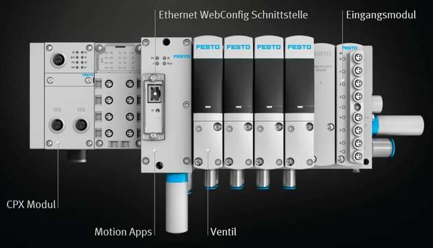 Verbesserte Energieeffizienz, selbstadaptierende Funktionen während der Inbetriebnahme und des Anlagenbetriebes, Zustandsüberwachung und Prozesstransparenz – dies ist mit dem Festo Motion Terminal möglich. 