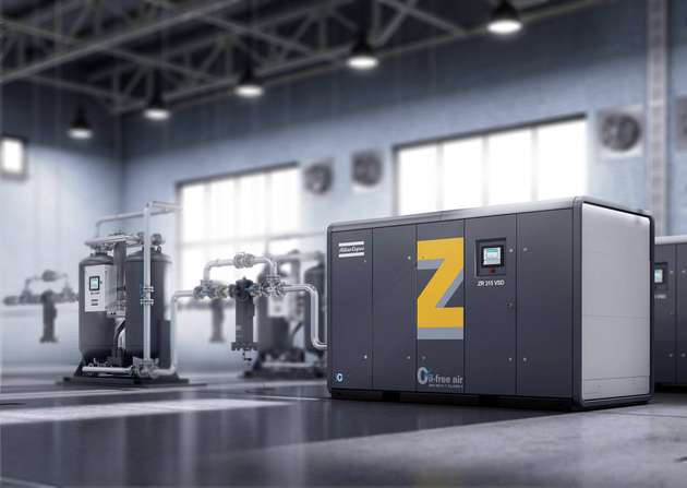 Unternehmen sind dazu verpflichtet, im Rahmen eines Energie-Audits oder Energiemanagements ihre Effizienz regelmäßig zu steigern. Dabei helfen können hocheffiziente drehzahlgeregelte Kompressoren und Trockner von Atlas Copco (wie oben im Bild), Systeme zur Energierückgewinnung und übergeordnete Steuerungen. Für viele Komponenten und Maßnahmen stehen Fördergelder zur Verfügung.