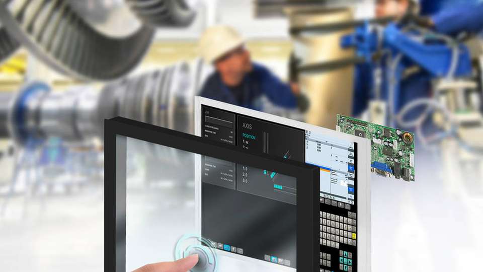 Komplettes HMI-Frontend bestehend aus Display, Touch und Steuerung.