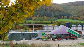 Biogasanlage der Universität Hohenheim auf der Versuchsstation "Unterer Lindenhof"