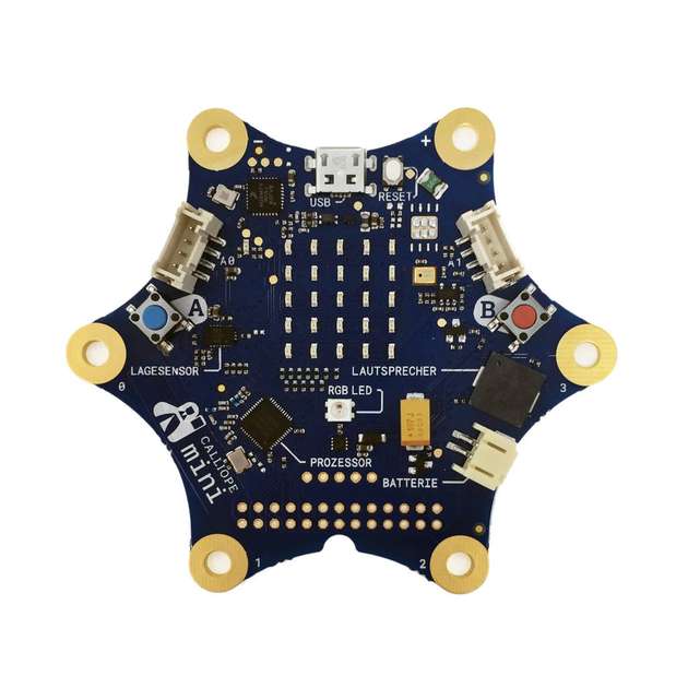 Der Calliope mini ist ein programmierbarer Minicomputer für Kinder. Projektpartner Würth Elektronik eiSos steuert passive Bauteile bei.
