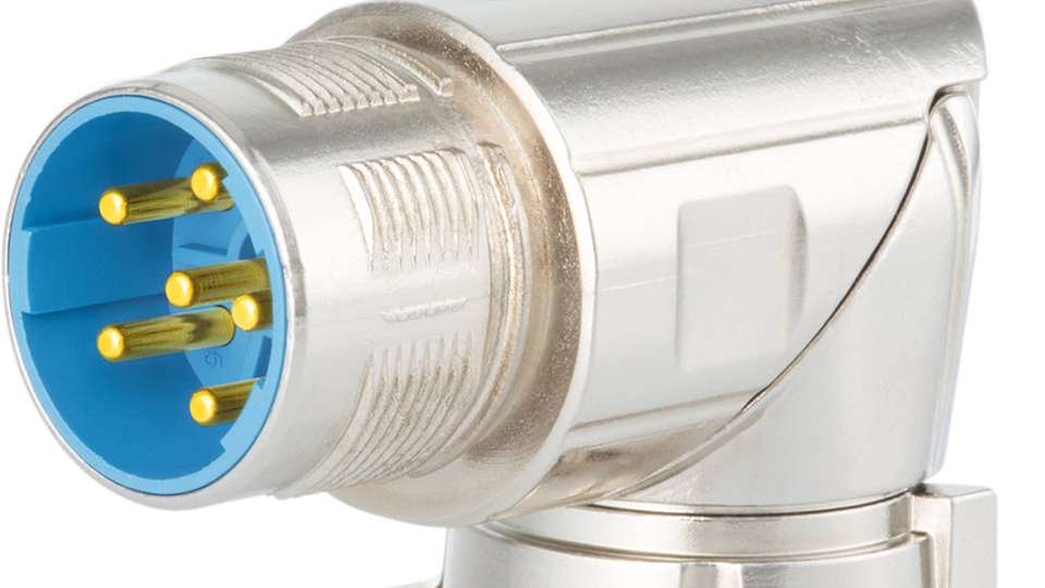 Der neue M23 Winkelsteckverbinder ist robust, montagefreundlich und steckkompatibel zu Speedtec.
