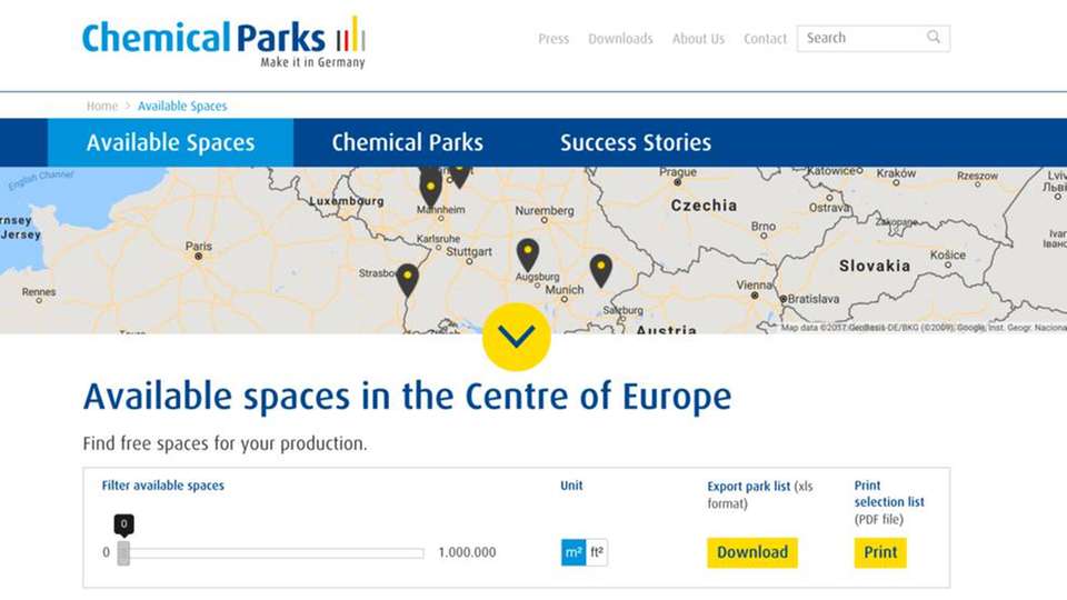 Der neue Internetauftritt der Chemieparks in Deutschland.