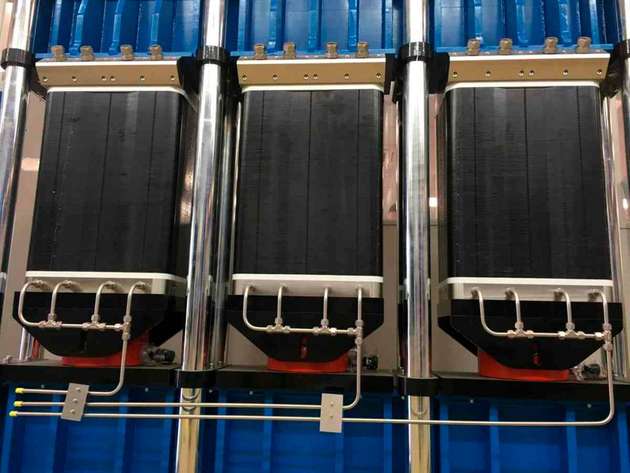 Herzstück von Power-to-Gas: Elektrolyseur-Stapel für eine PEM-Anlage