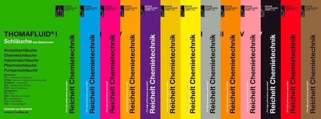 Reichelt Chemietechnik bietet 13 Handbücher mit rund 80.000 Artikeln rund um die Produktgruppen Thomafluid, Thomaplast, Thomapor und Thomadrive