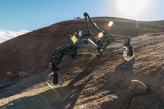 Die Robotersysteme wurden in Utah auch hinsichtlich ihrer Lokomotionsfähigkeiten in unstrukturiertem Gelände getestet. 