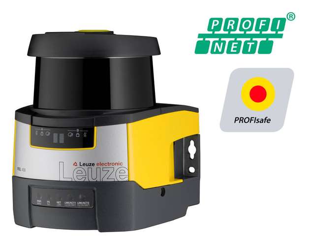Der Sicherheits-Laserscanner RSL 400 PROFIsafe von Leuze electronic.