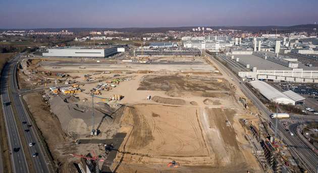 Die Baustelle in Sindelfingen.